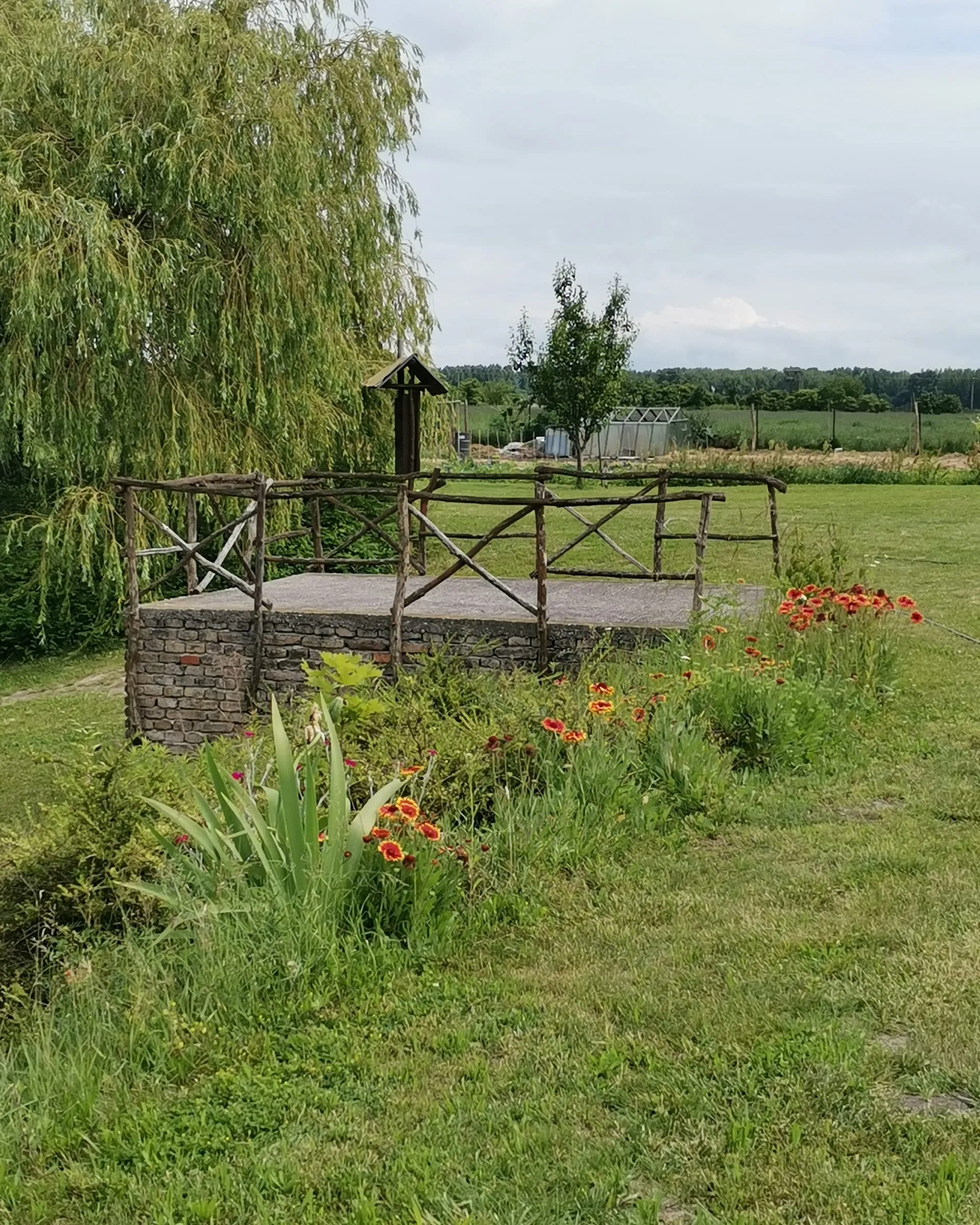 Wooden jetty on the lake